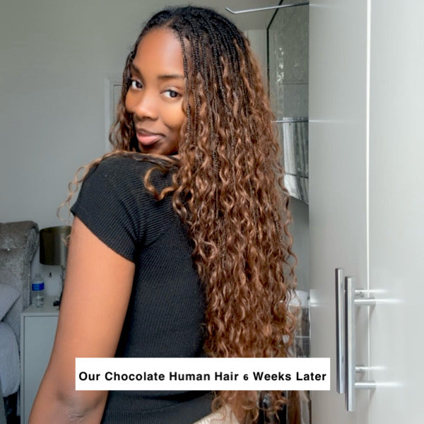 Chocolate human hair