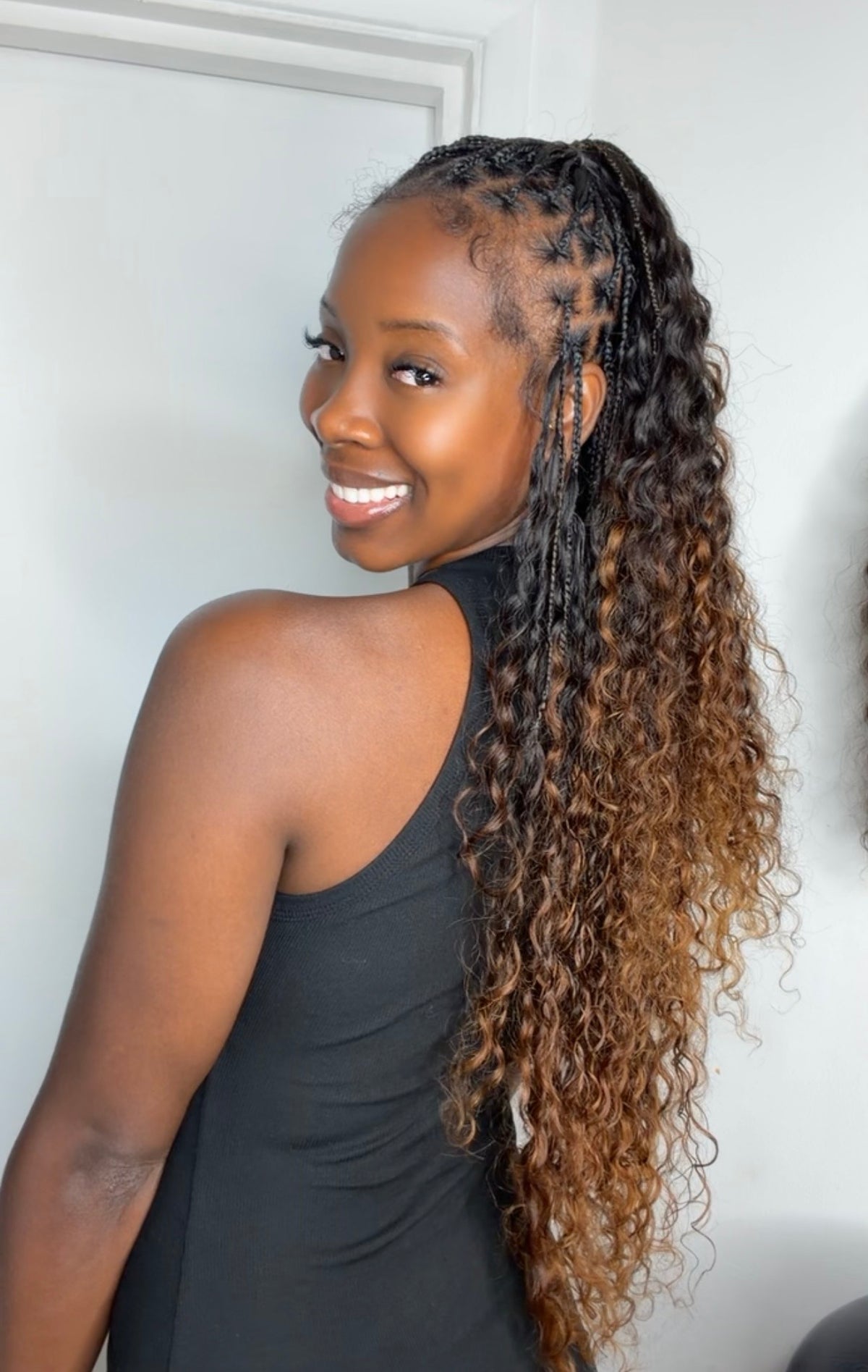 Ombré Feather Crochet Hair