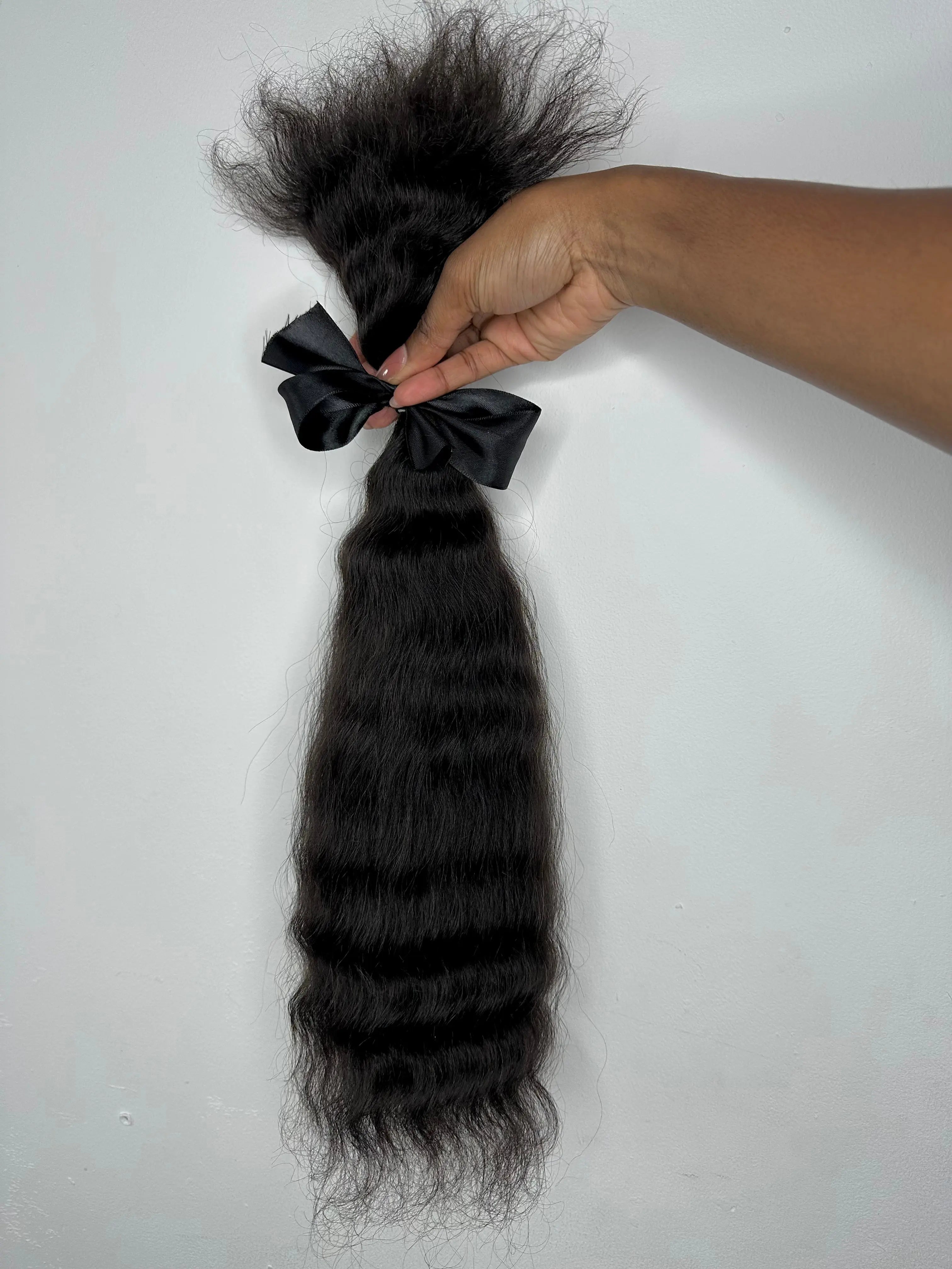 Pre-Stretched Human Braiding Hair | Natural Black SASHEAMARI