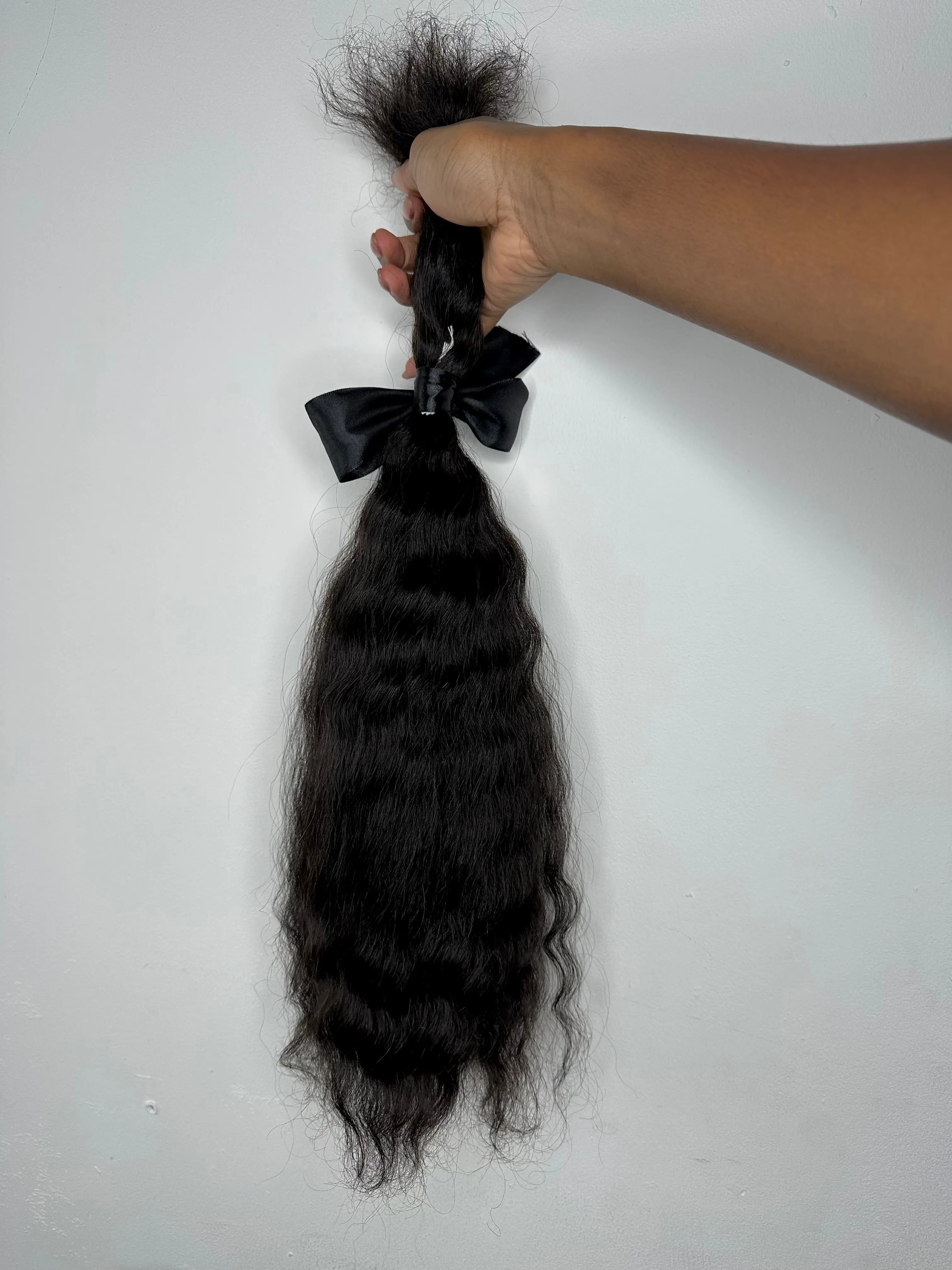 Pre-Stretched Human Braiding Hair | Natural Black SASHEAMARI