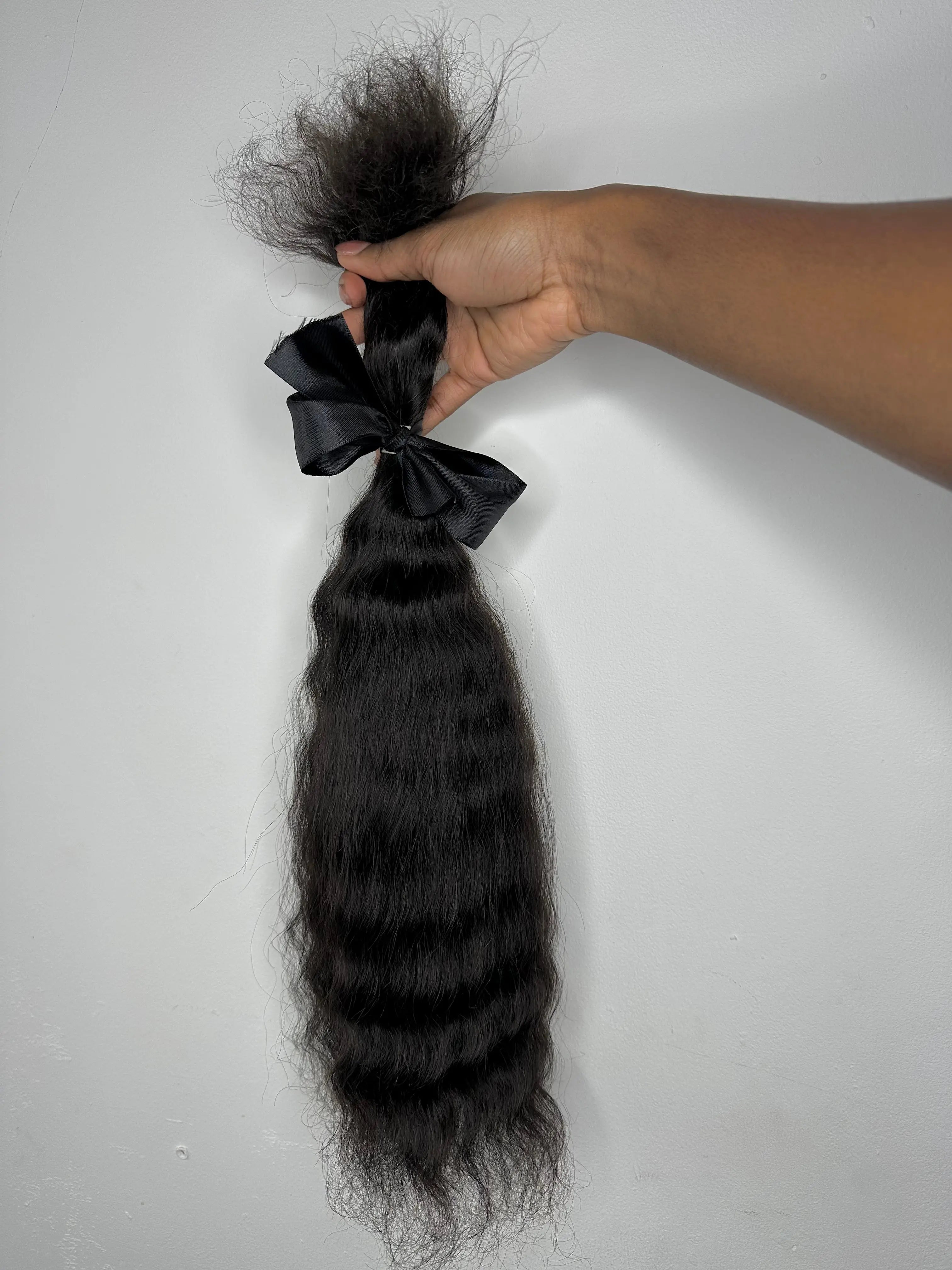 Pre-Stretched Human Braiding Hair | Natural Black SASHEAMARI
