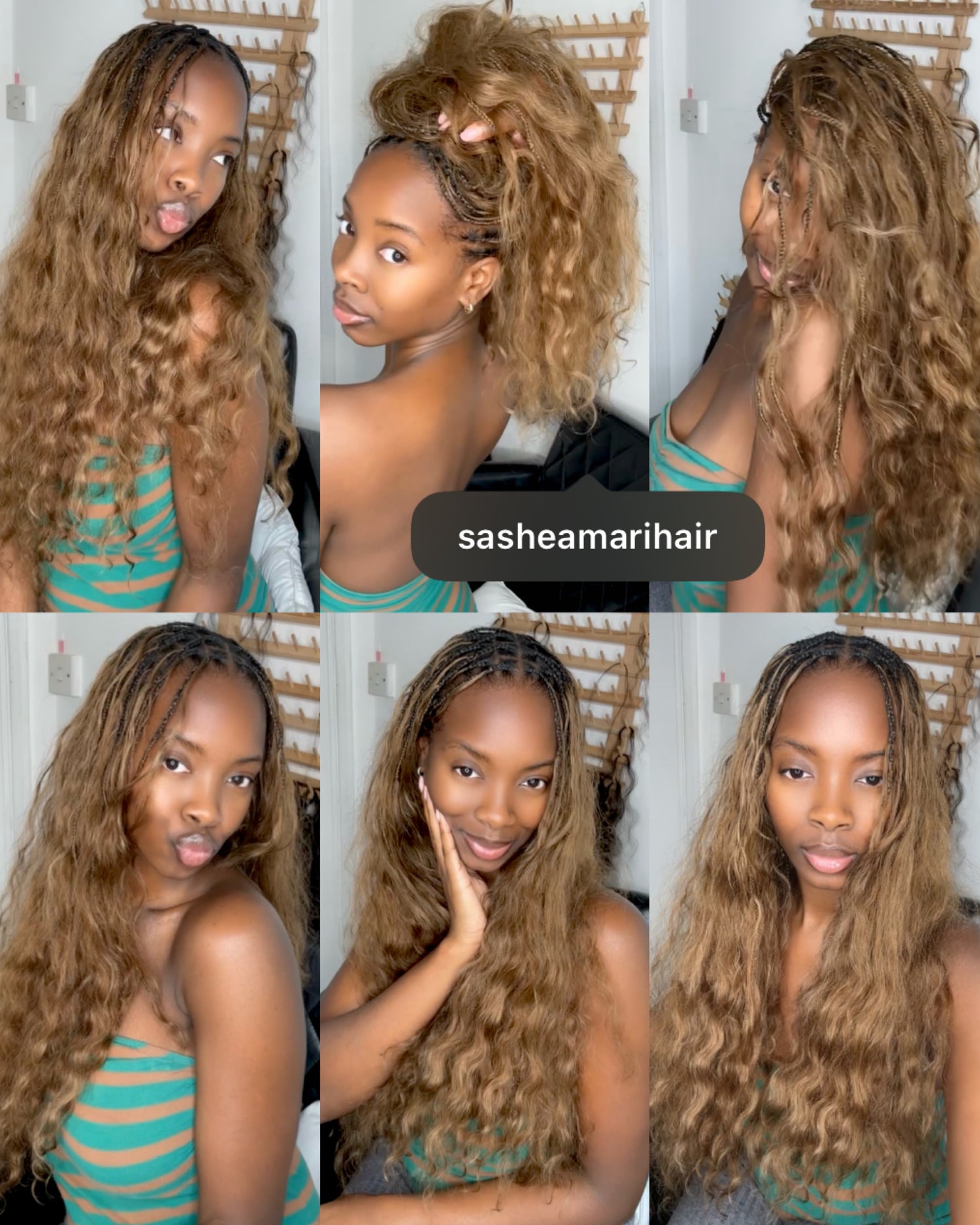 HONEY BROWN BLEND- SOFT WAVE ( New Texture!)