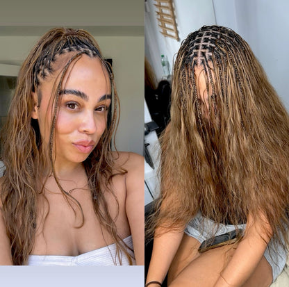 HONEY BROWN BLEND- SOFT WAVE ( New Texture!)