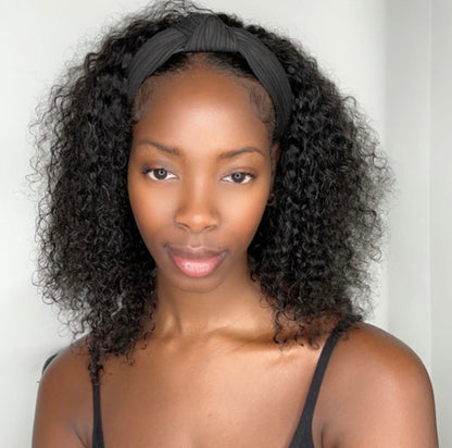 NATURAL CURL HEAD BAND WIG