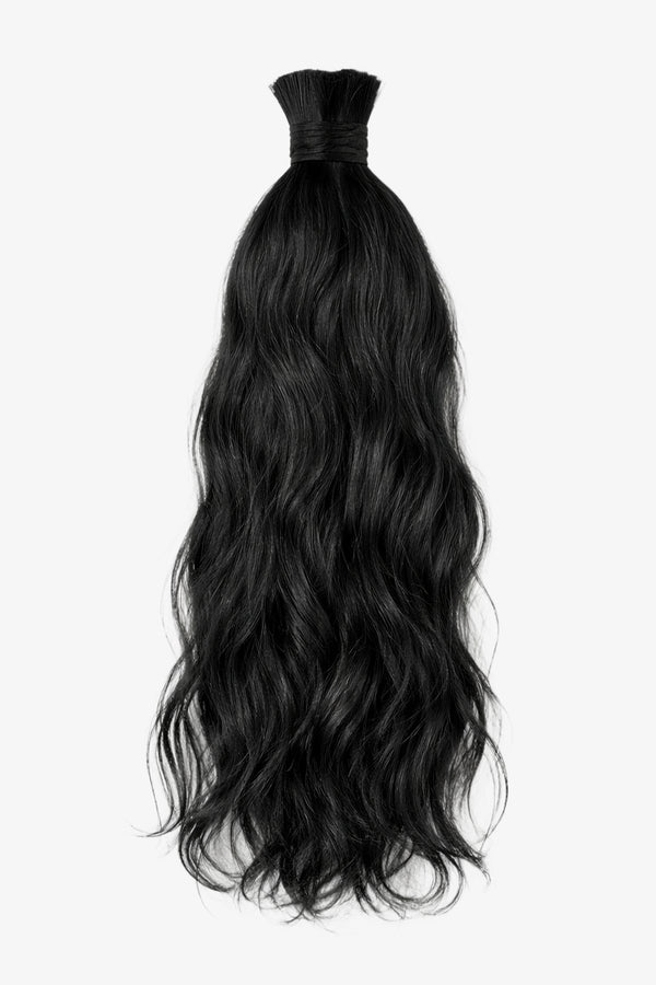 Black Soft Wave hair bundles on a white background