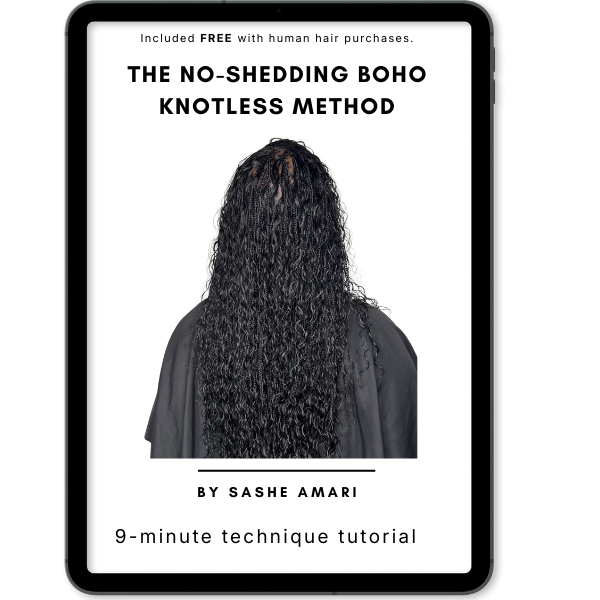 The No-Shedding Boho Knotless Method