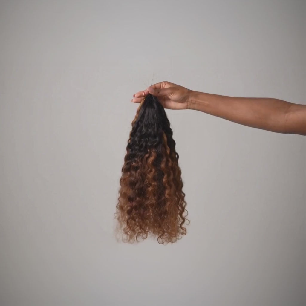 Ombré Feather Crochet Hair